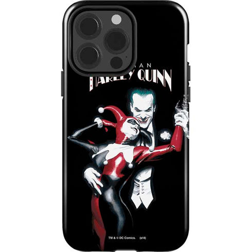 DC Comics The Joker Batman: Harley Quinn Cover #1 Art by Alex Ross. Piece Also known as Tango with Evil iPhone 15 Pro Impact Case